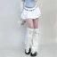 YOI Girls Punk Denims Leg Warmers Y2K Crosses Jean loe Chân Tay Goth Baggy Cuffs Mắt Cá Chân Heap Tất JK Ống Giữa S