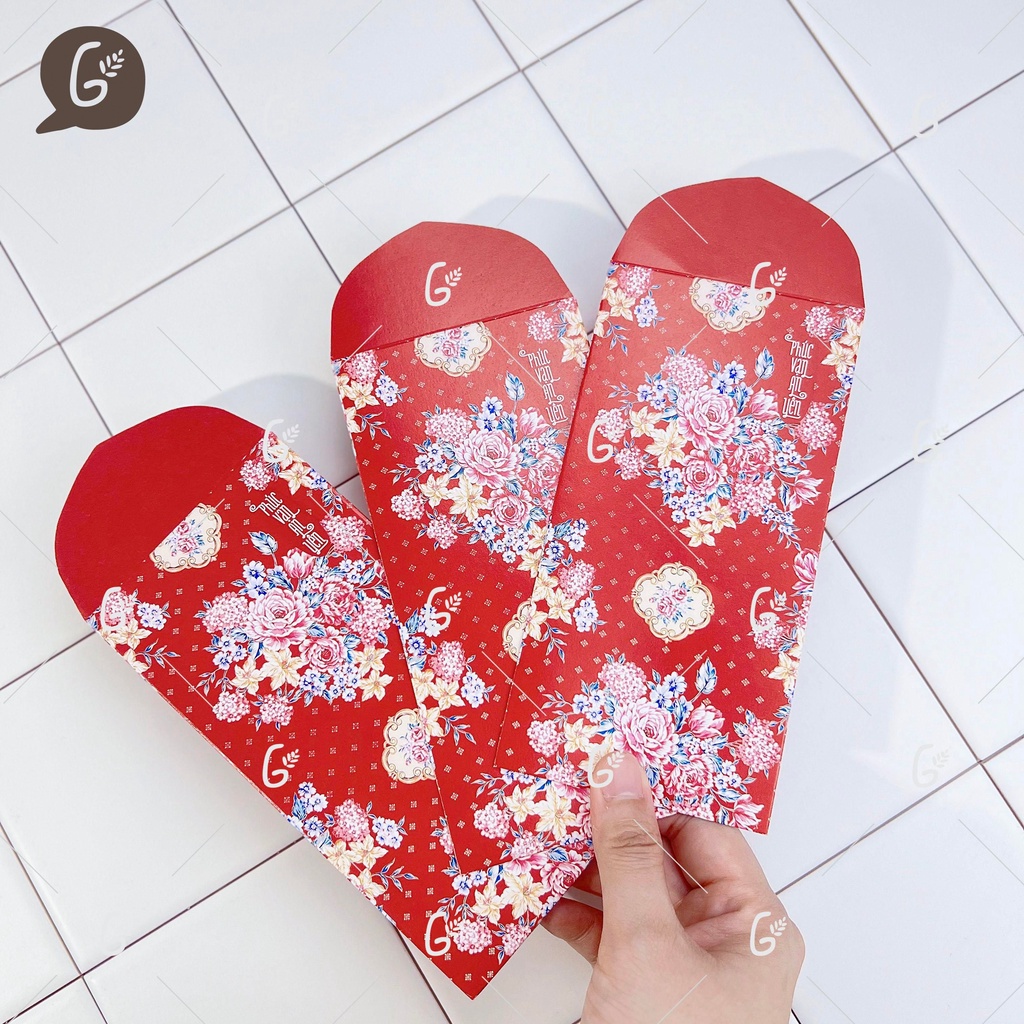 Bao lì xì tết 2025 cao cấp của Gác Xép chất liệu Kraft Nhật nhập khẩu - Mã GX024