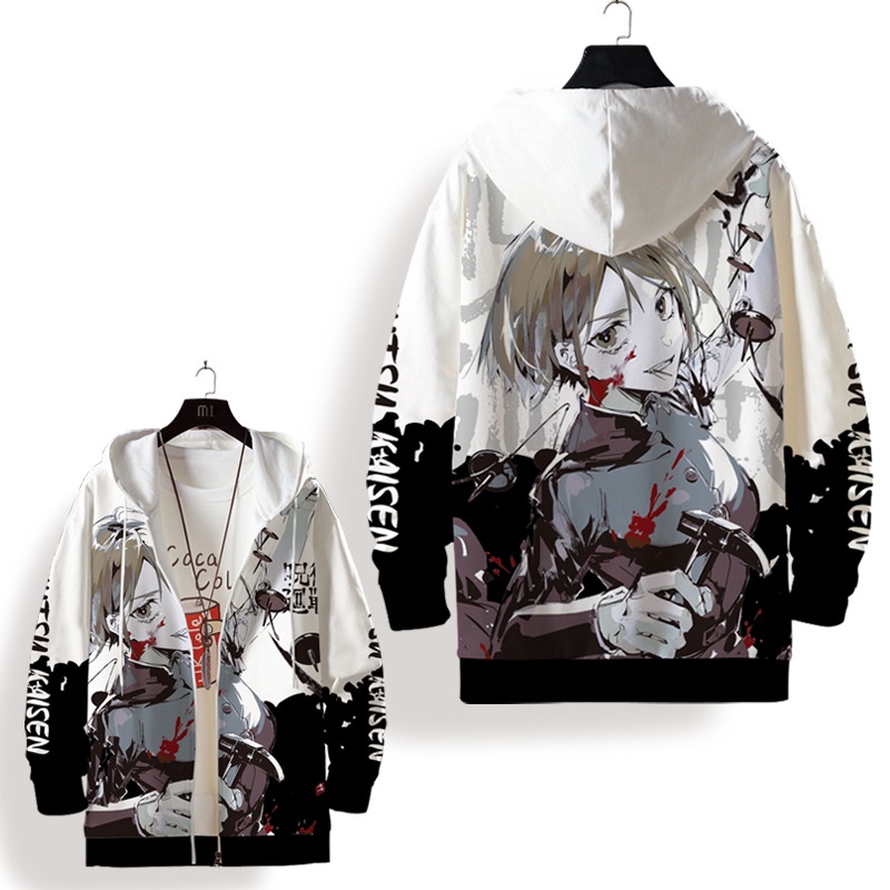 Siy7 Jujutsu Kaisen Anime Áo khoác 3D Áo khoác dài tay Cosplay Gojou Satoru Unisex Top Áo Hoodie thời trang Áo khoác ngoài Pl