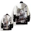 Jujutsu Kaisen Anime Áo khoác 3D Áo khoác dài tay Cosplay Gojou Satoru Unisex Top Áo Hoodie thời trang Áo khoác ngoài Plus S