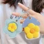 Móc khóa hoa JUNYUE88US, Vỏ bảo vệ Móc khóa nhà sáng tạo, Hộp đựng chìa khóa thẻ vui nhộn Mặt dây chuyền mềm Vỏ chìa khóa hoa Nắp treo phụ kiện