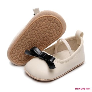 Mg-baby Girl Cao Cấp PU Đế Bằng Cho Trẻ Sơ Sinh Nơ Đầu Tiên Giày Cũi Cho Tiệc Lễ Hội Tắm Cho Bé