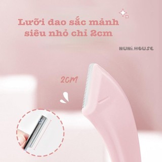 Bộ Dụng Cụ Dao Kéo Cạo Lông Mày GECOMO Chống Trầy Tiện Dụng Tạo Kiểu Cắt Tỉa Lông Mày Dao Cạo Lông Mày