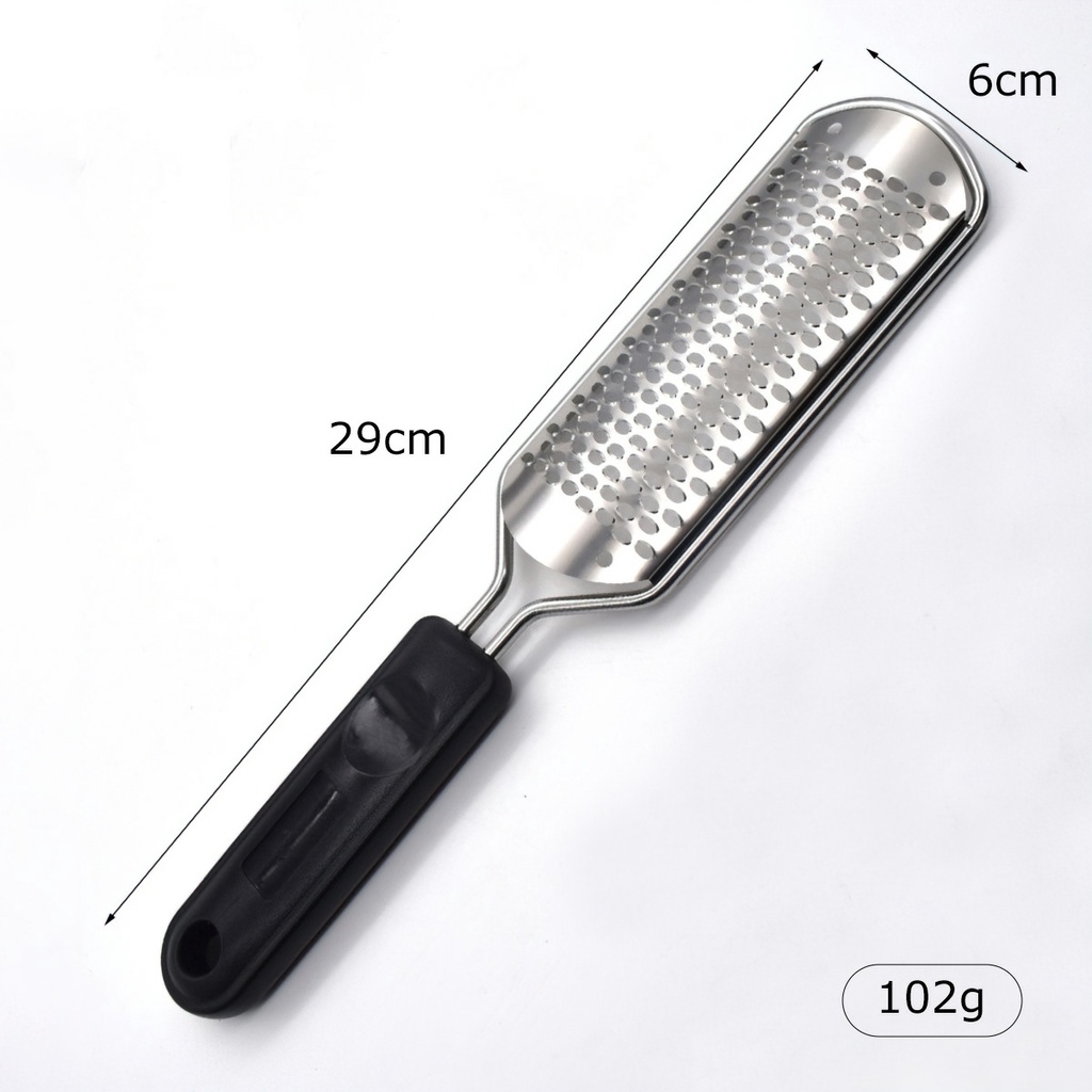Cây chà gót chân inox 304 - Dụng cụ chà gót loại mới bén hiệu quả cho vùng da bị chai sần (có thể thay mặt chà)