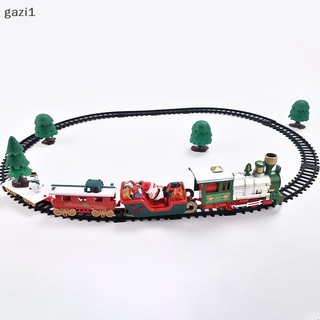[Gzi1] Đồ Chơi Tàu Lửa Điện Tử Có Khung Đường Ray Xe Lửa & Đường Ray Có Đèn Và Nhạc Quà Tặng Giáng Sinh