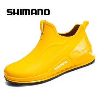 Shimano 2023 Mùa Đông Nam Ngoài Trời Chống Trơn Trượt Đi Bộ Đường Dài Shaxi Câu Cá Giày Đi Mưa Giày Công Sở Bền Chống Thấm Nước Giày Câu Cá