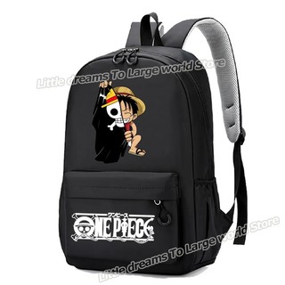 Ba lô ONE PIECE in hình hoạt hình túi đi học sức chứa lớn ba lô học sinh quà tặng ba lô đơn giản