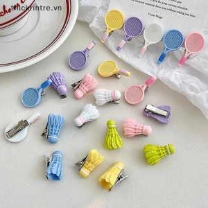 Th Một Cặp Kẹp Tóc Thể Thao Hình Vợt Cầu Lông Dễ Thương Cá Tính Sáng Tạo Cho Bé Gái vn