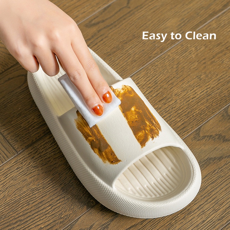 Dép Xỏ Ngón eva Đế Dày 4.0cm Mềm Mại Chống Trượt Cỡ Lớn 36-49 Thời Trang Mùa Hè Cho Nam Và Nữ