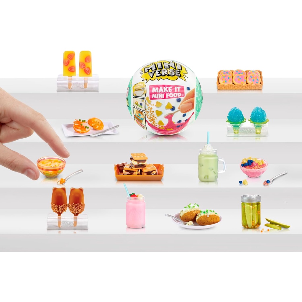 Bộ Đồ Chơi Giải Trí Mga 'S mini make it food diner series 2 mini Sưu Tầm Gói Đồ Ăn Mù Tự Làm Bằng Nhựa resin Không Thể Ăn Được