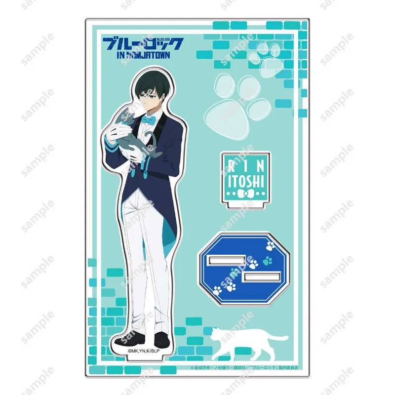 Mô hình Standee BLUE LOCK gh Doll Chigiri Hyoma Kira Ryosuke vx Phụ kiện trang trí để bàn góc học tập