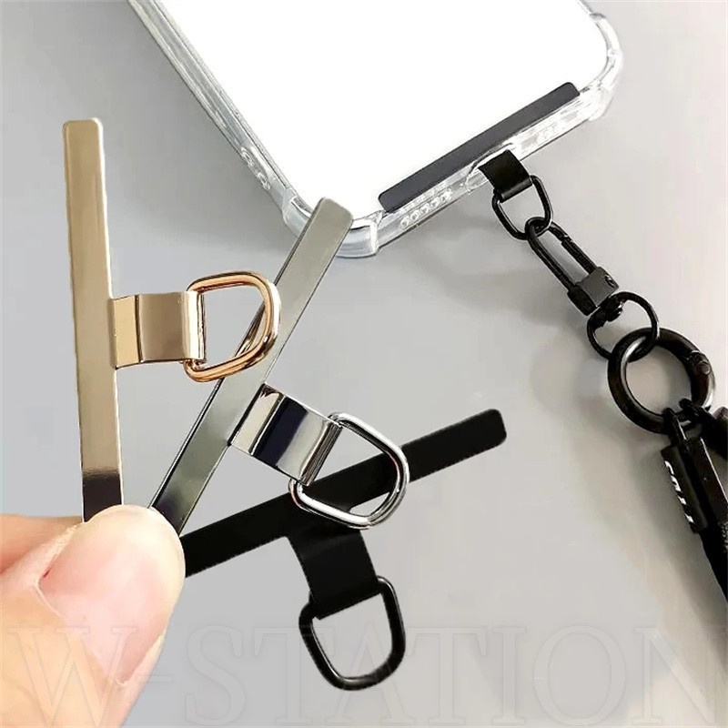 Kẹp Giữ Thẻ Bằng Thép Không Gỉ Siêu Mỏng Chống Thất Lạc Gắn Điện Thoại