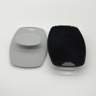 [Giao hàng từ Việt Nam] Bàn chải tắm Massage LEAFYHOME 1 chiếc, Bàn chải tẩy tế bào chết silicon nhẹ nhàng màu xám đen, Vòi hoa sen làm sạch cơ thể mềm mại