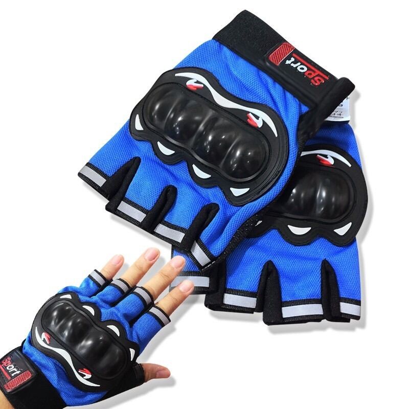 Găng tay gù cụt ngón sport thể thao - bao tay đi xe máy cắt ngón