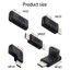 Bộ chuyển đổi BTM USB C Type C để sạc nhanh và truyền dữ liệu Đầu nối nam sang nữ Hỗ trợ nguồn 60W