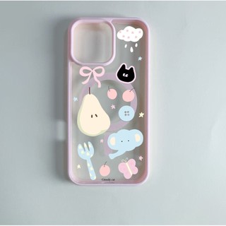 Vỏ ví họa tiết hoạt hình quả lê Thích hợp cho Iphone 11promax 16pro 16promax X XR XSMAX 12 13 14 15 pro max Vỏ lưng nữ 14promax 15plus