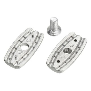 RISEDOT 1 kẹp cáp cố định 2 / 3 / 4 / 6 / 8mm, phần cứng bạc, hợp kim kẽm hai lỗ
