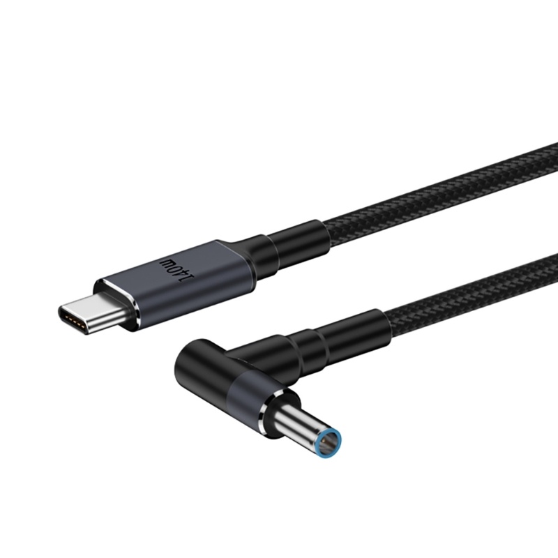 Cắm trại 140W PD USB Type C Đầu vào nam sang 5 5x2 1mm Cáp sạc điện nam cho máy tính xách tay