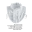 XGB Ve Áo Giả Cổ Ruffle Cạnh Cổ Khăn Choàng Đa Năng Neckwrap Cho Nữ Mùa Hè Áo Sơ Mi Nữ Accessorie