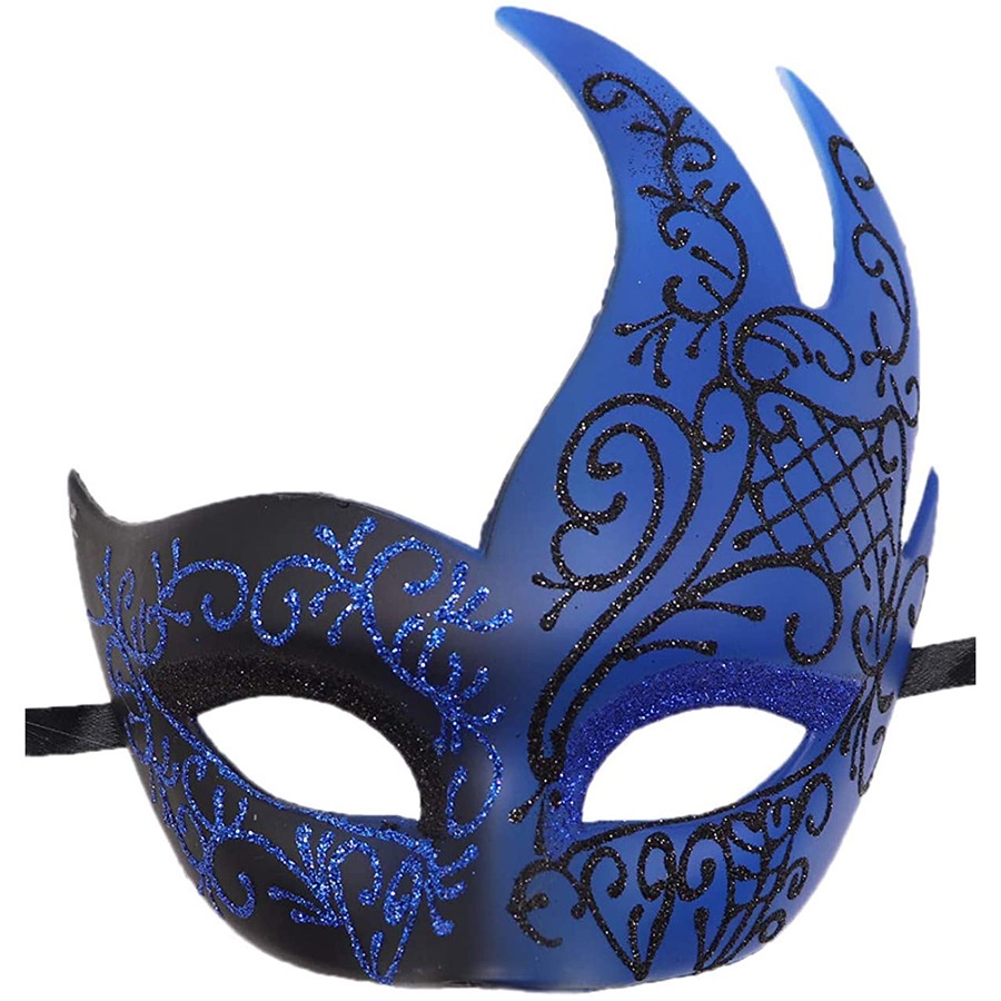 Mặt nạ hóa trang nam Halloween Lễ hội ma Lễ hội Carnival Ngọn lửa Mặt nạ góc lớn Hiển thị bữa tiệc