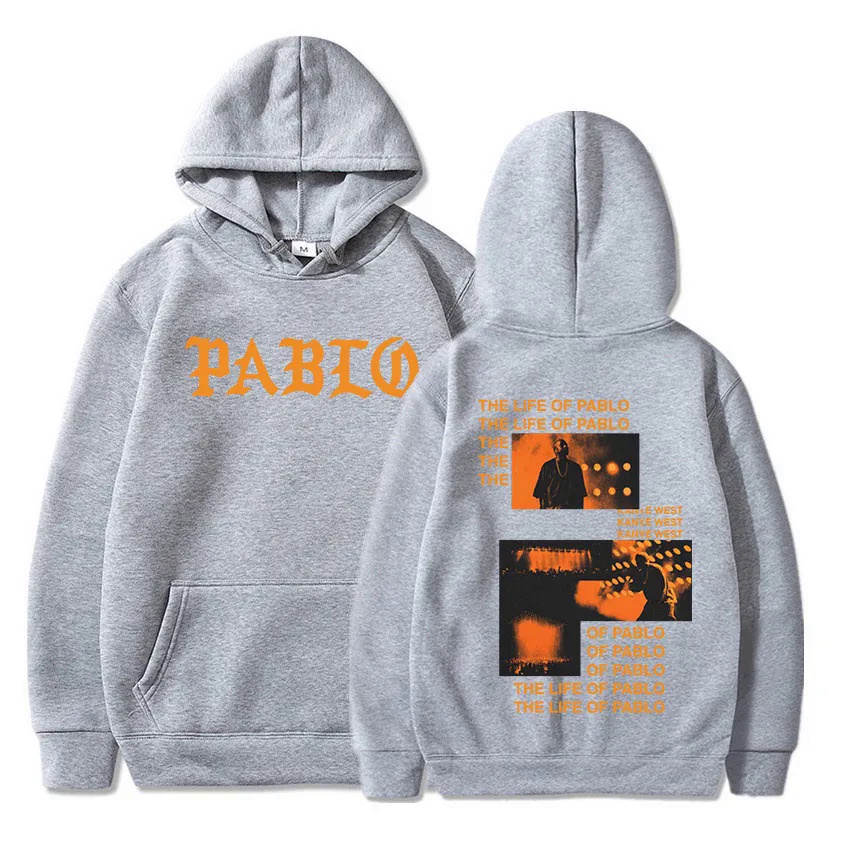 Áo hoodie Oversize In Chữ rapper kanye west album the life of pablo Phong Cách hip hop Đường Phố Thời Trang Cho Nam Và Nữ