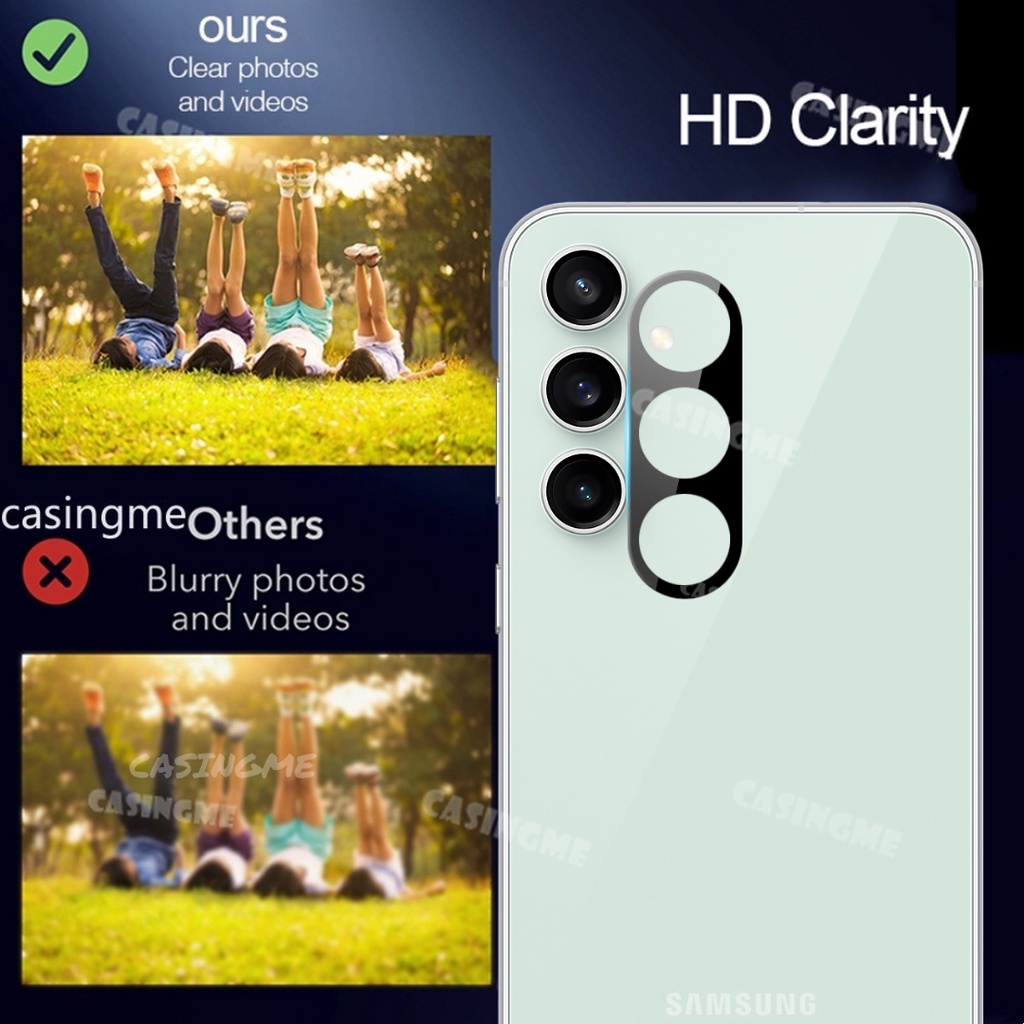 Samsung S24 FE 2024 Bảo hiểm toàn diện Ống kính máy ảnh 3D cho Samsung Galaxy S24FE S24 S 24 24S FE S24 Plus Ultra Phim bảo vệ máy ảnh Kính cường lực Full Cover Bảo vệ ống kính máy ảnh