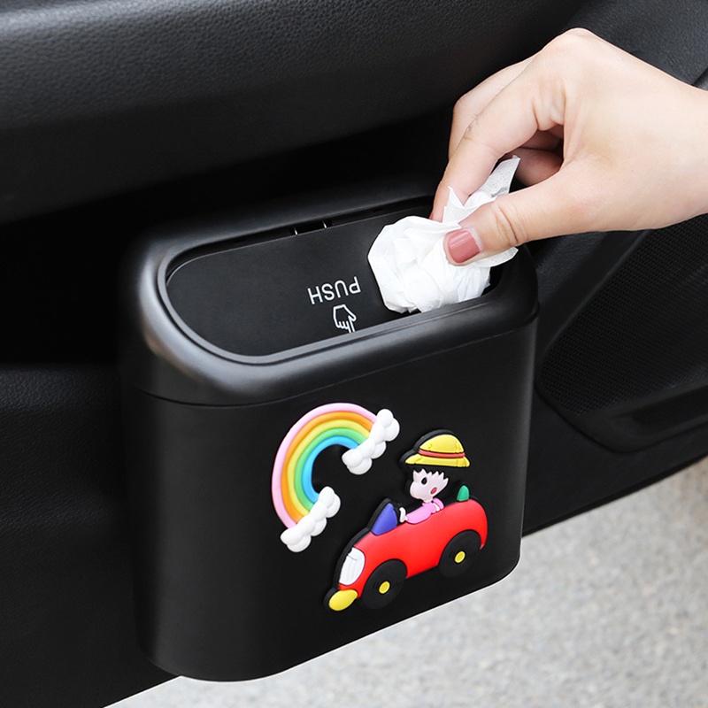 Giá Đỡ Thùng Rác mini Treo Xe Hơi Tiện Lợi