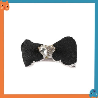 Bộ sưu tập kẹp tóc thú cưng màu đen trắng chính hãng Phụ kiện thú cưng Yorkshire Teddy Schnauzer Malzis Mũ nón cho chó