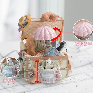 Hộp Nhạc Hình Mèo Dễ Thương Dùng Làm Quà Tặng Cho Bạn Gái / Bạn Gái
