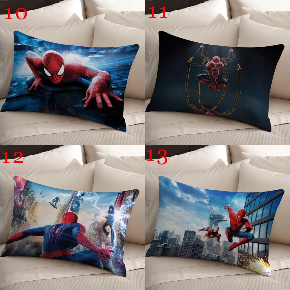 Marvel Vỏ Gối polyester Hình Người Nhện 2 Mặt Trang Trí Nhà Cửa