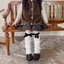 XGB Trẻ Em Chân Ấm Cho Mùa Xuân Mùa Đông Lolitas Phong Cách Bé Gái Nơ Slouchy Legging
