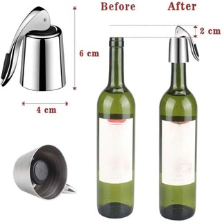 Nút chai vang tái sử dụng DWELLCO, có con dấu silicon, thép không gỉ giữ tươi, phích cắm niêm phong