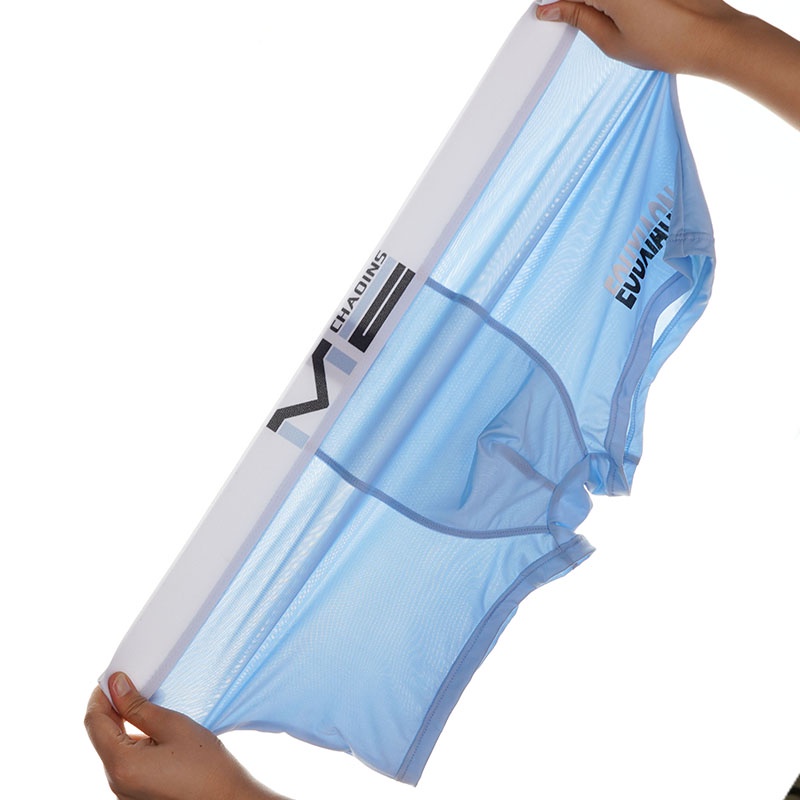 Ảnh Ecmln Quần Lót boxer Thể Thao Vải cotton Lụa Lạnh Thiết Kế Hiện Đại Cho Nam 4