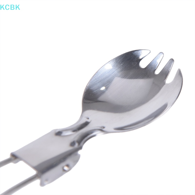 Bộ Dụng Cụ Ăn Uống Gồm Thìa / Nĩa Gấp Gọn Tiện Dụng Cho Dã Ngoại [bk] [bk]