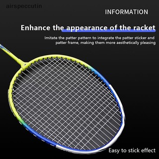 Airspecutin Vợt Cầu Lông Miếng Dán Bảo Vệ Nhiều Màu Chống Ma Sát Đơn Giản Tháo Lắp Di Động Khung Dơi Dòng Băng Bảo Vệ Diy EN