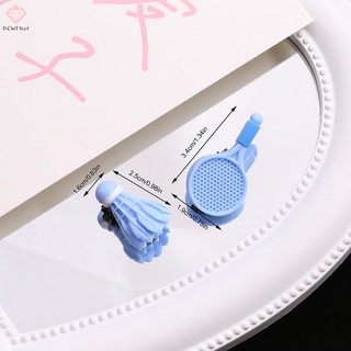 [pcwfkef] Một Cặp Kẹp Tóc Thể Thao Hình Vợt Cầu Lông Cá Nhân Hóa Dễ Thương Kẹp Tóc Trẻ Em Mới