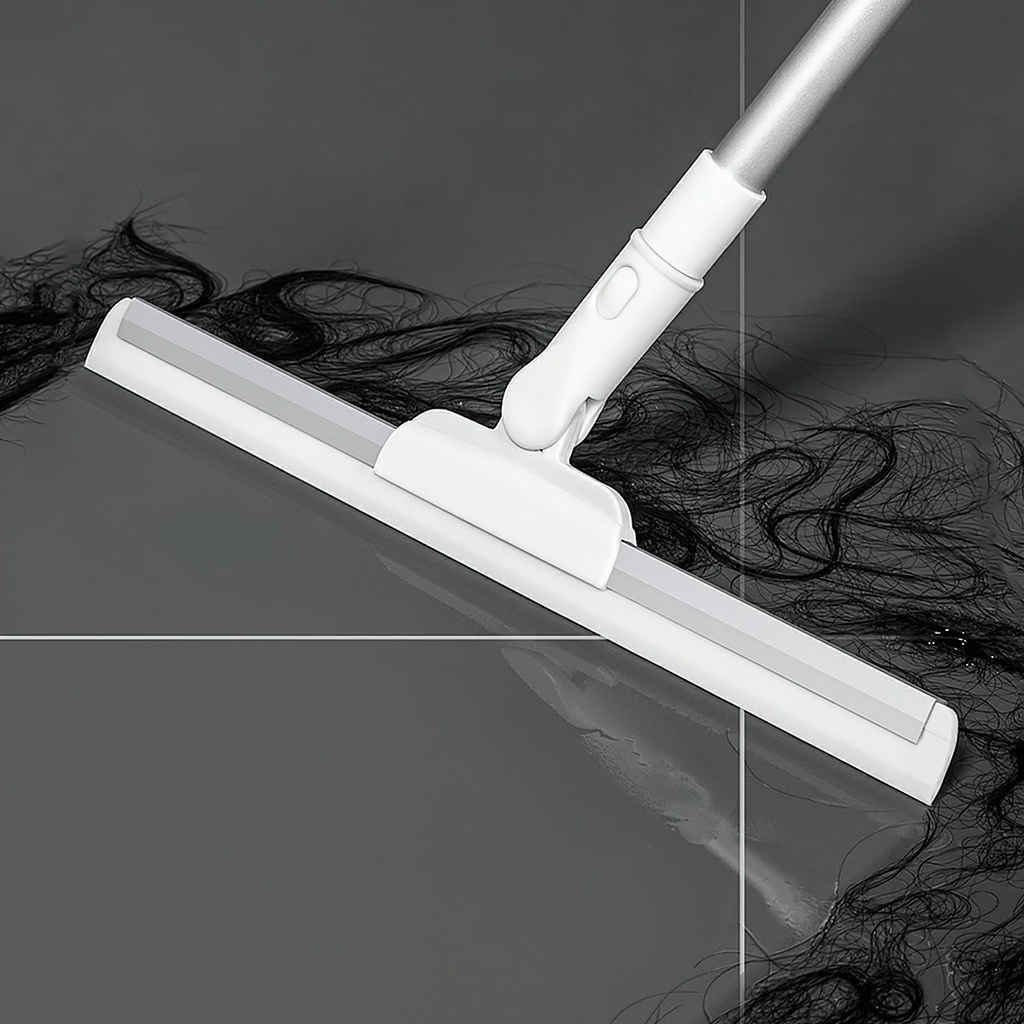 Giá sỉ - Chổi gạt nước sàn nhà tắm silicon chống trượt, Chổi chà sàn, quét nhà thông minh độ cán nhôm điều chỉnh - FETA