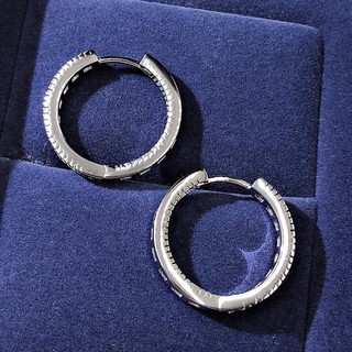 Bông Tai Mạ Bạc 925 Đính Đá Zircon Đơn Giản Thời Trang Cho Nữ