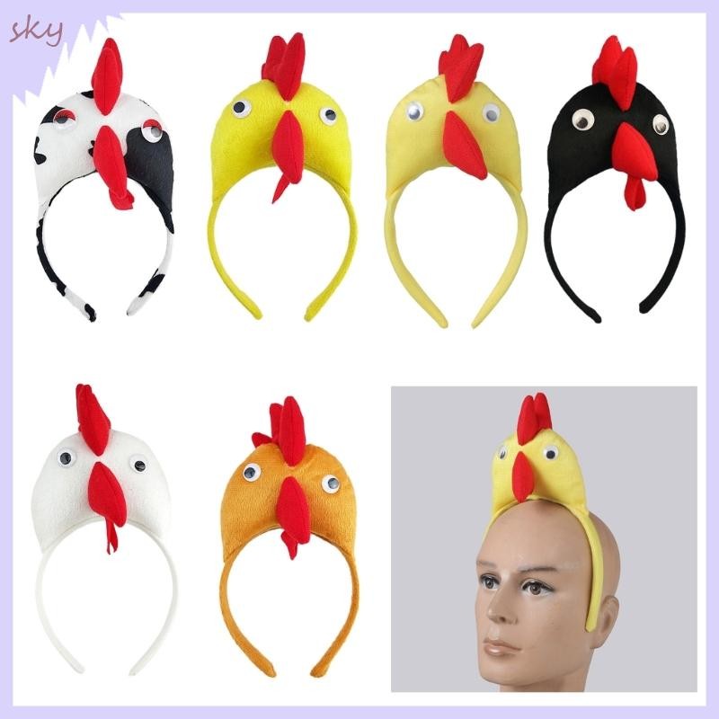 Bầu Trời Dễ Thương Béo Gà Trống Mũ Ngộ nghĩnh Băng Đô Gà Trống Đáng Yêu Cho Lễ Hội Phục Sinh