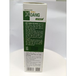 xịt mũi thảo dược ANKA XOANG SPRAy. Xịt Mũi Thảo Dược 20ml Giúp Làm Sạch Dịch nhày, Hỗ Trợ Điều Trị Viêm Mũi Viêm Xoang