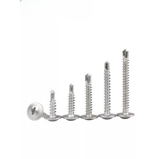 ((LXY) Vít tự khoan inox 304 xanh đầu lồi (đầu dù) M4.2 / M4.8 L: 13-50mm (RM-VN-1)