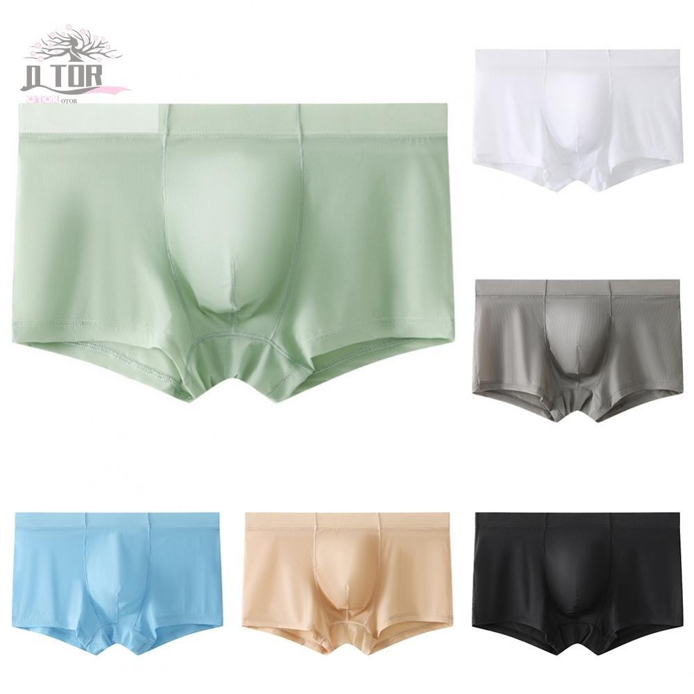 Quần Lót Ice Silk Quần Lót Eo Thấp Thường Gợi Cảm Trượt Cơ Bản Boxer Brief