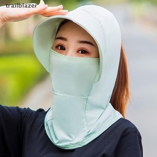 Trailblazer Mùa Hè Băng Lụa Mũ Dành Cho Nữ Mũ Chống Nắng Với Thoáng Khí Suncreen Ngoài Trời Mũ Đi Biển Rộng Vành Chống Tia UV Sunhat Mới