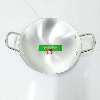 Chảo nhôm 2 quai lòng sâu – Loại dày cao cấp – Size 16–30 – Trường An VN