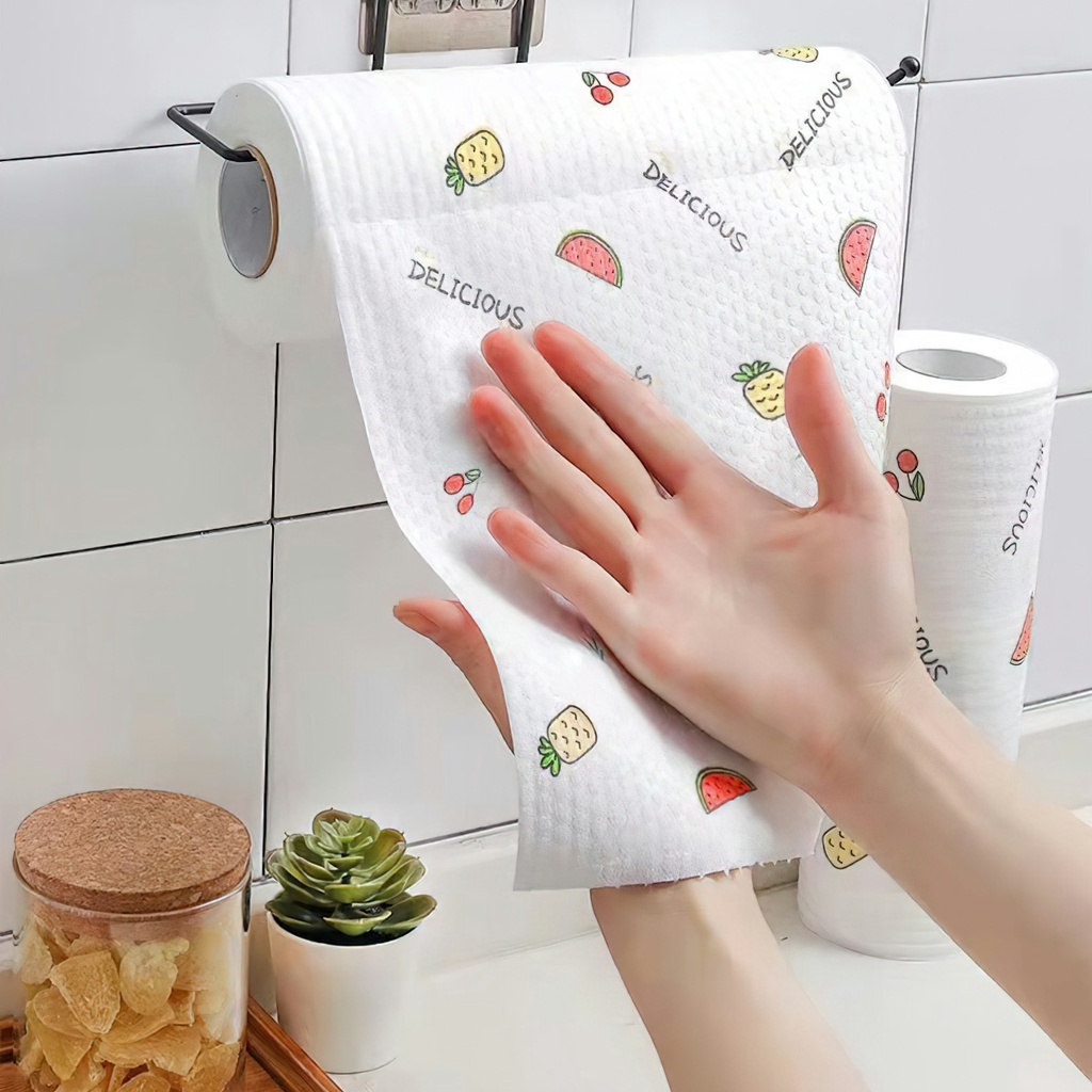 Cuộn Giấy Lau Nhà Bếp Đa Năng Hoạ tiết