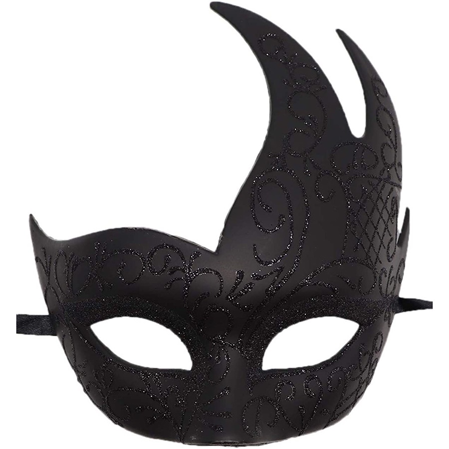 Mặt nạ hóa trang nam Halloween Lễ hội ma Lễ hội Carnival Ngọn lửa Mặt nạ góc lớn Hiển thị bữa tiệc