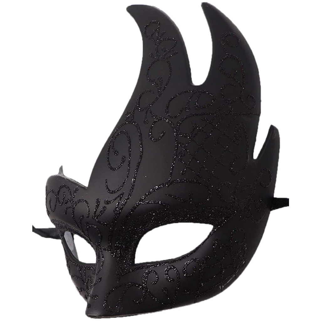 Mặt nạ hóa trang nam Halloween Lễ hội ma Lễ hội Carnival Ngọn lửa Mặt nạ góc lớn Hiển thị bữa tiệc