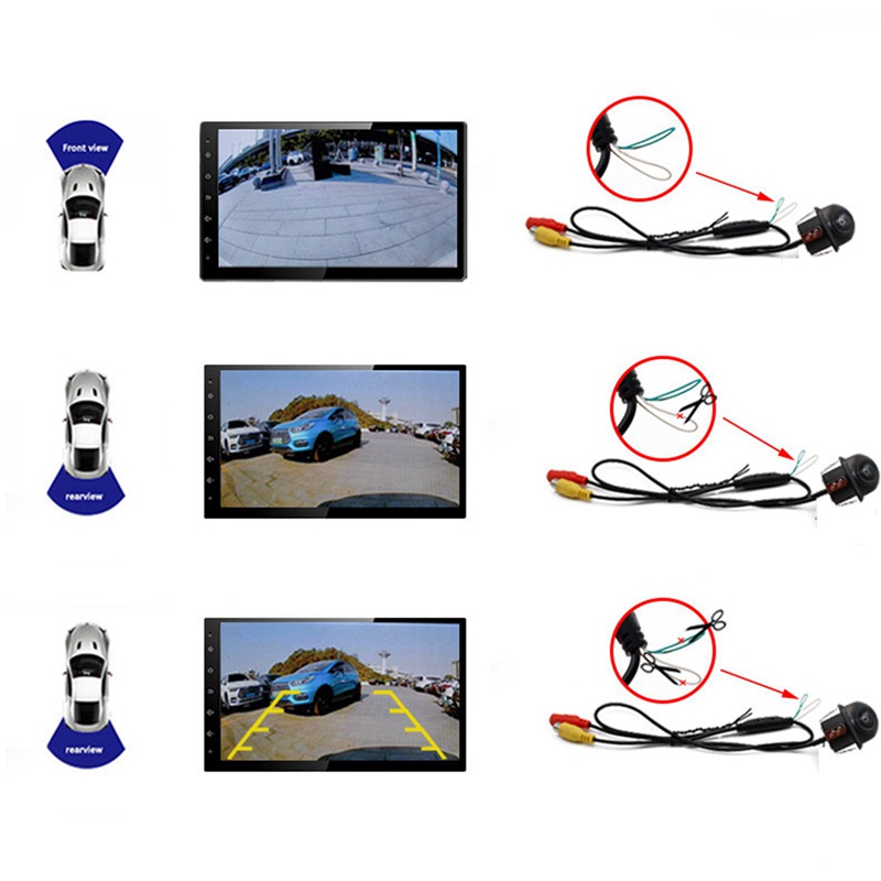 Camera quan sát sau góc rộng hỗ trợ đỗ xe tự động, ống kính mắt cá, CCD, HD, hỗ trợ tầm nhìn ban đêm
