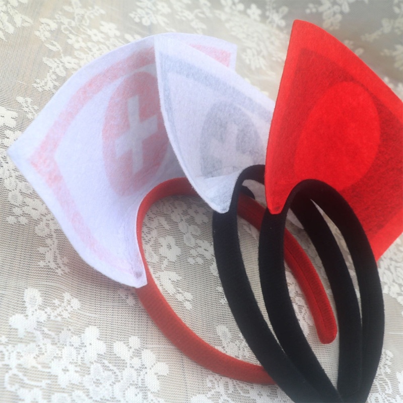Tốt Nhất Cosplay Y Tá Nón Đầu Trang Phục Tiệc Halloween Băng Đô Quấn Tóc Phụ Kiện Tóc