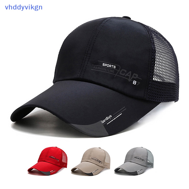 Vhd Lưới thoáng khí màu trơn đơn giản Thời trang mùa hè cho nam vn